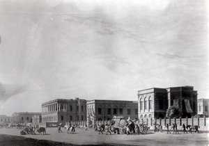 トーマス（1749〜1840年）とウィリアム（1769〜1837年）、ダニエル（1798年）によって彫刻された「東洋の風景：ヒンドゥースタンの24の景色」からの議事堂、カルカッタ、プレート29 作： Rev. Edward Thomas Daniell